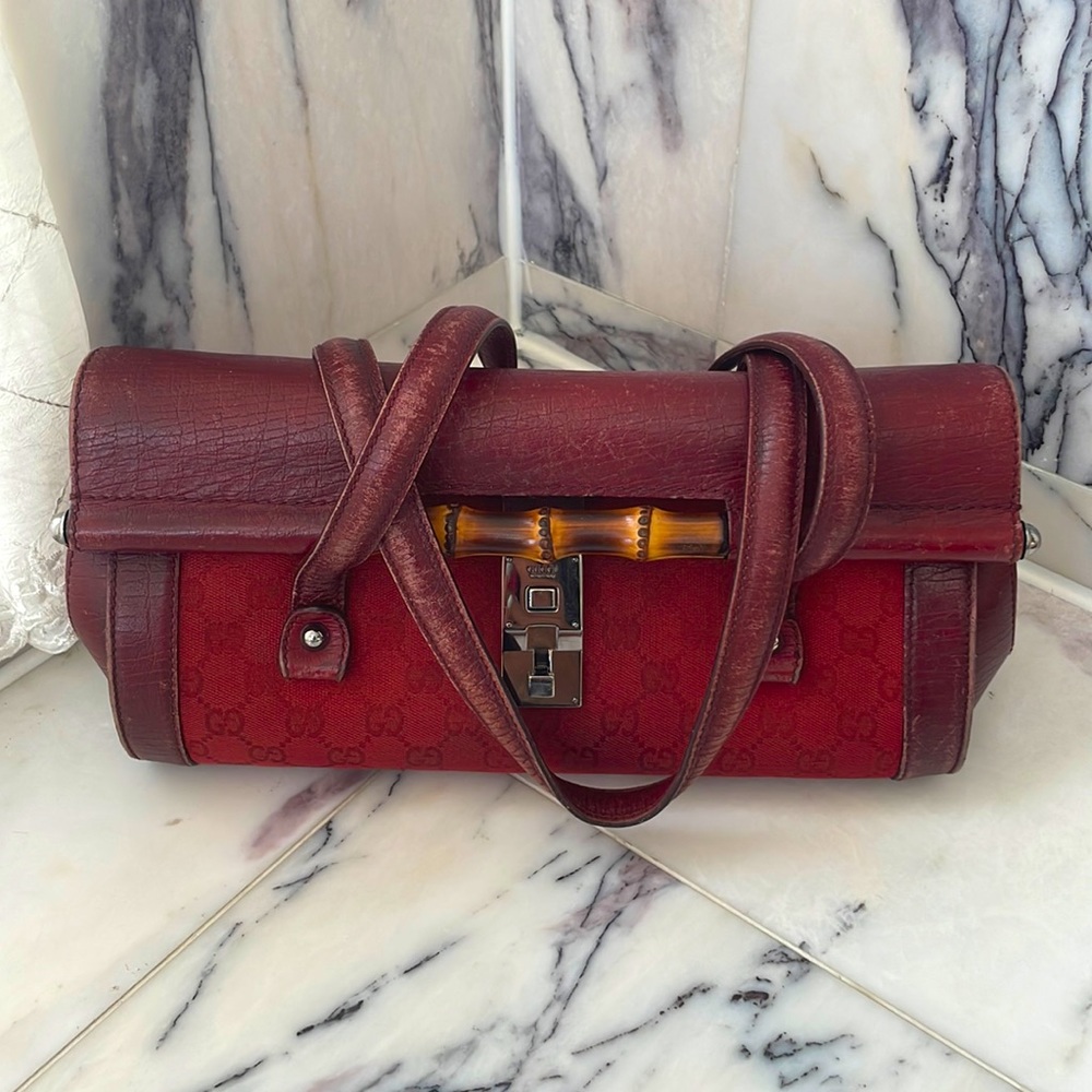 Gucci Bamboo Bullet Handbag